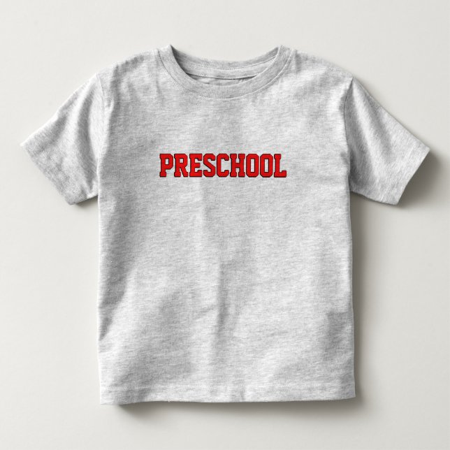 Preschool Collegiate Shirt (Front)
