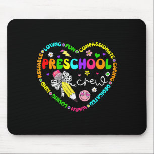 Preschool Crew Back To School Pre K Teacher Studen Mouse Pad