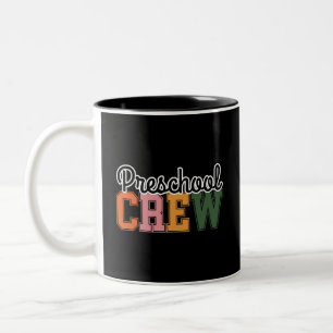 Preschool Crew Cute Two-Tone Coffee Mug