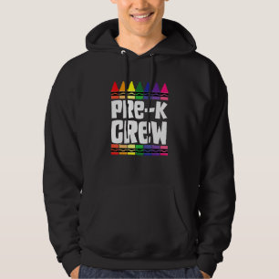 Preschool Crew Pre K Tribe Back To School Teacher Hoodie