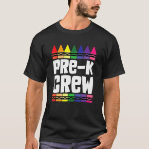 Preschool Crew Pre K Tribe Back To School Teacher T-Shirt