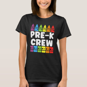 Preschool Crew Pre K Tribe Back To School Teacher  T-Shirt