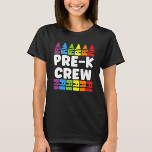 Preschool Crew Pre-K Tribe Back To School Teacher  T-Shirt