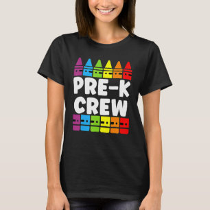 Preschool Crew Pre K Tribe Back To School Teacher  T-Shirt