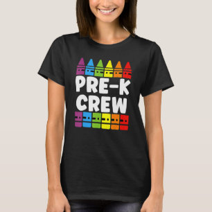 Preschool Crew Pre K Tribe Back To School Teacher T-Shirt