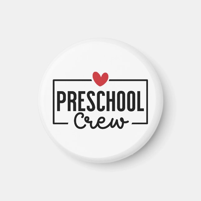 Preschool Crew Preschool Squad Magnet (Front)