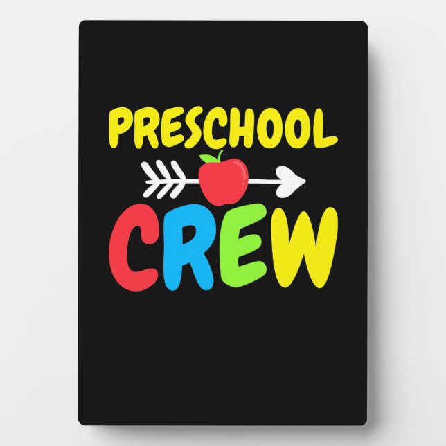 Preschool Crew Teacher Plaque (Front)