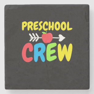 Preschool Crew Teacher Stone Coaster