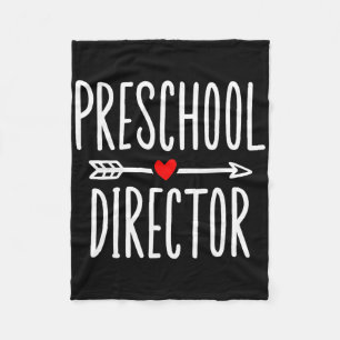 Preschool Director Daycare Appreciation For Women Fleece Blanket