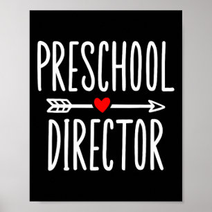 Preschool Director Daycare Appreciation For Women Poster