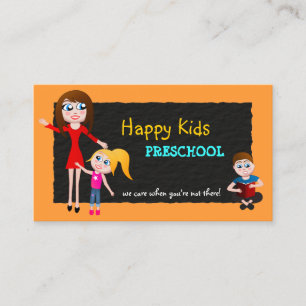 Preschool Grade School Teacher Business Cards