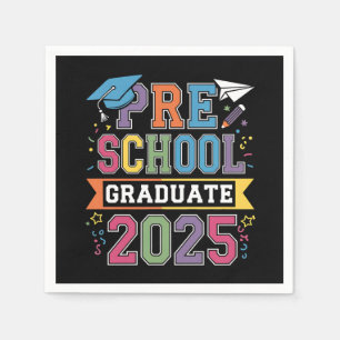 Preschool Graduate 2025 Graduation Pre K School Napkin