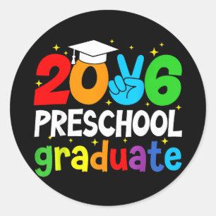 Preschool graduate 2026 pre-k grad funny schoolPre Classic Round Sticker