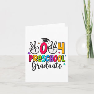 Preschool Graduate Last Day Of School Graduation 2 Card