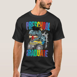 Preschool Graduate Monster Truck Dinosaur Graduati T-Shirt