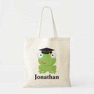 Preschool Graduate personalised frog Gift Idea Tote Bag