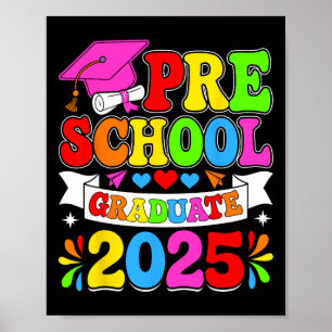 Preschool Graduate Pre-k Grad 2025 Preschool Gradu Poster
