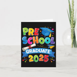 Preschool Graduation 2025 Pre-k Graduate Kids Boys Card