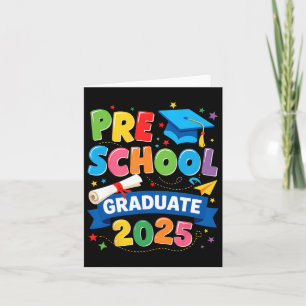 Preschool Graduation 2025 Pre-k Graduate Kids Boys Card