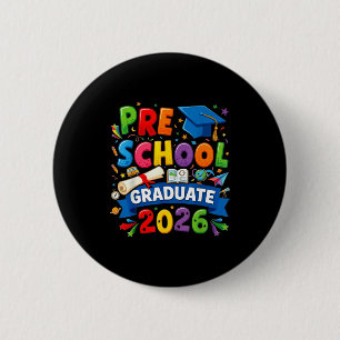 Preschool graduation 2026 pre-k graduate kids boys 6 cm round badge
