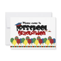 Preschool Graduation Announcement Invitation