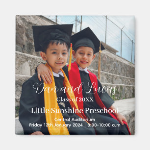 Preschool graduation announcement magnet