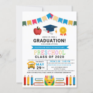 Preschool Graduation Invitation