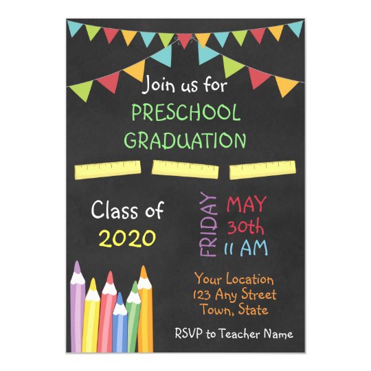 preschool graduation invitation zazzlecomau