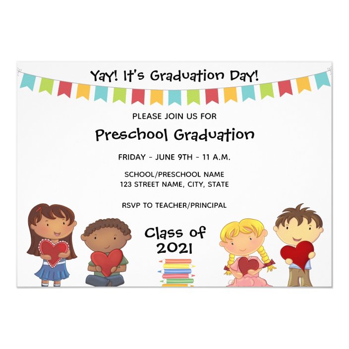 Preschool Graduation Invitation | Zazzle.com.au