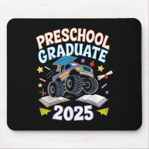 Preschool Graduation Monster Truck Dinosaur Boys D Mouse Pad