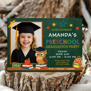 Preschool Graduation Party Celebration Invitation