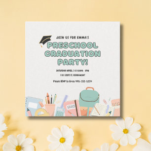 Preschool Graduation Party Invitation Template