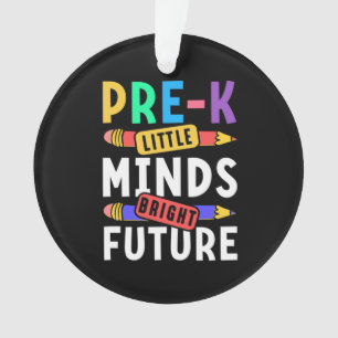 Preschool Kids Back to School Little Minds Bright Ornament