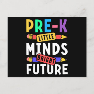 Preschool Kids Back to School Little Minds Bright  Postcard