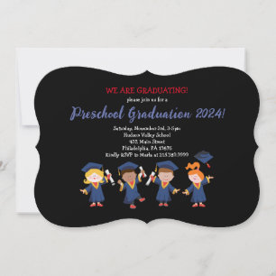 PRESCHOOL KINDERGARTEN Daycare Graduation Party Invitation
