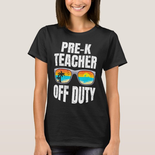 Preschool kindergarten educator off duty teacher   T-Shirt (Front)