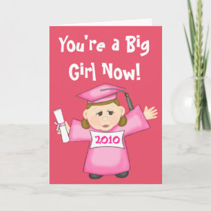 Preschool / Kindergarten Girl Graduation Card