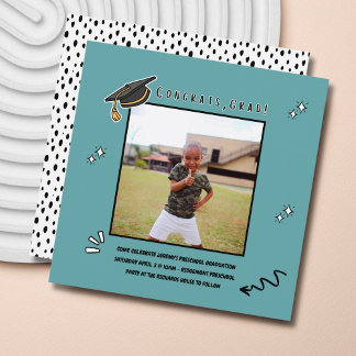 Preschool Kindergarten Graduation Party Invitation