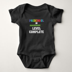 Preschool Level Complete Back To School Graduation Baby Bodysuit