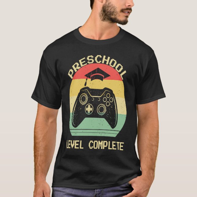 Preschool Level Complete Retro Pre K Graduation Vi T-Shirt (Front)