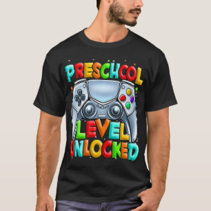 PreSchool Level Unlocked gamer Back To School Pres T-Shirt