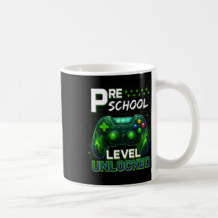Preschool Level Unlocked Pre-k Gamer Boy First Day Coffee Mug