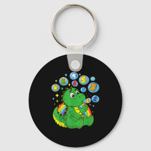 Preschool Number Day Kids Maths Dinosaur  Key Ring