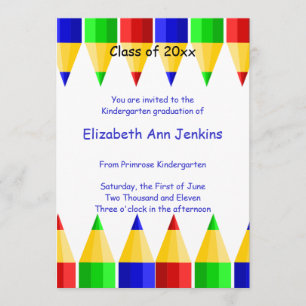 Preschool or Kindergarten Graduation Announcement