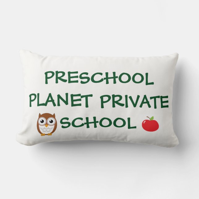 preschool owl pillow (Front)