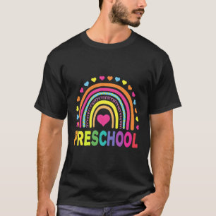 Preschool Rainbow Teacher Back To School T-Shirt