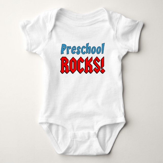 Preschool Rocks Baby Bodysuit (Front)