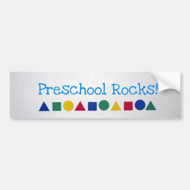 Preschool Rocks! Bumper Sticker (Front)
