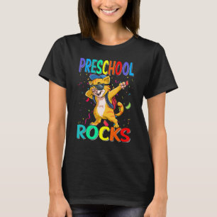 Preschool Rocks Cat Back To School T-Shirt