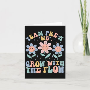 Preschool Teacher Appreciation Team Pre-k Grow Wit Card